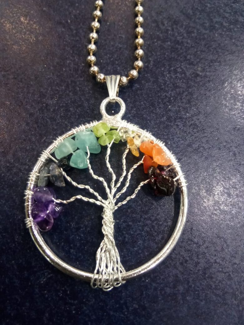 7 Chakra Tree Of Life Agate Pendant at 40.00 INR at Best Price in Ahmedabad  | Ruby Gems
