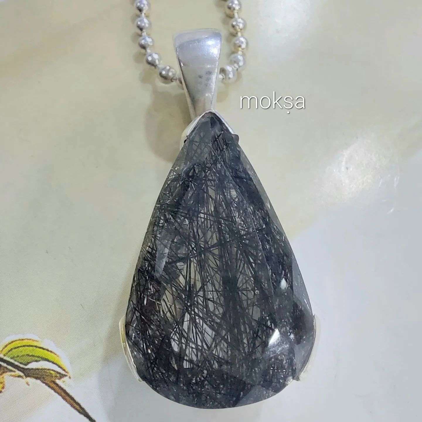 Tourmalated quartz sale pendant