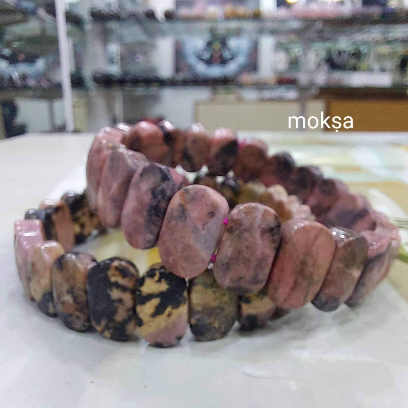 Rhodonite stone store bracelet