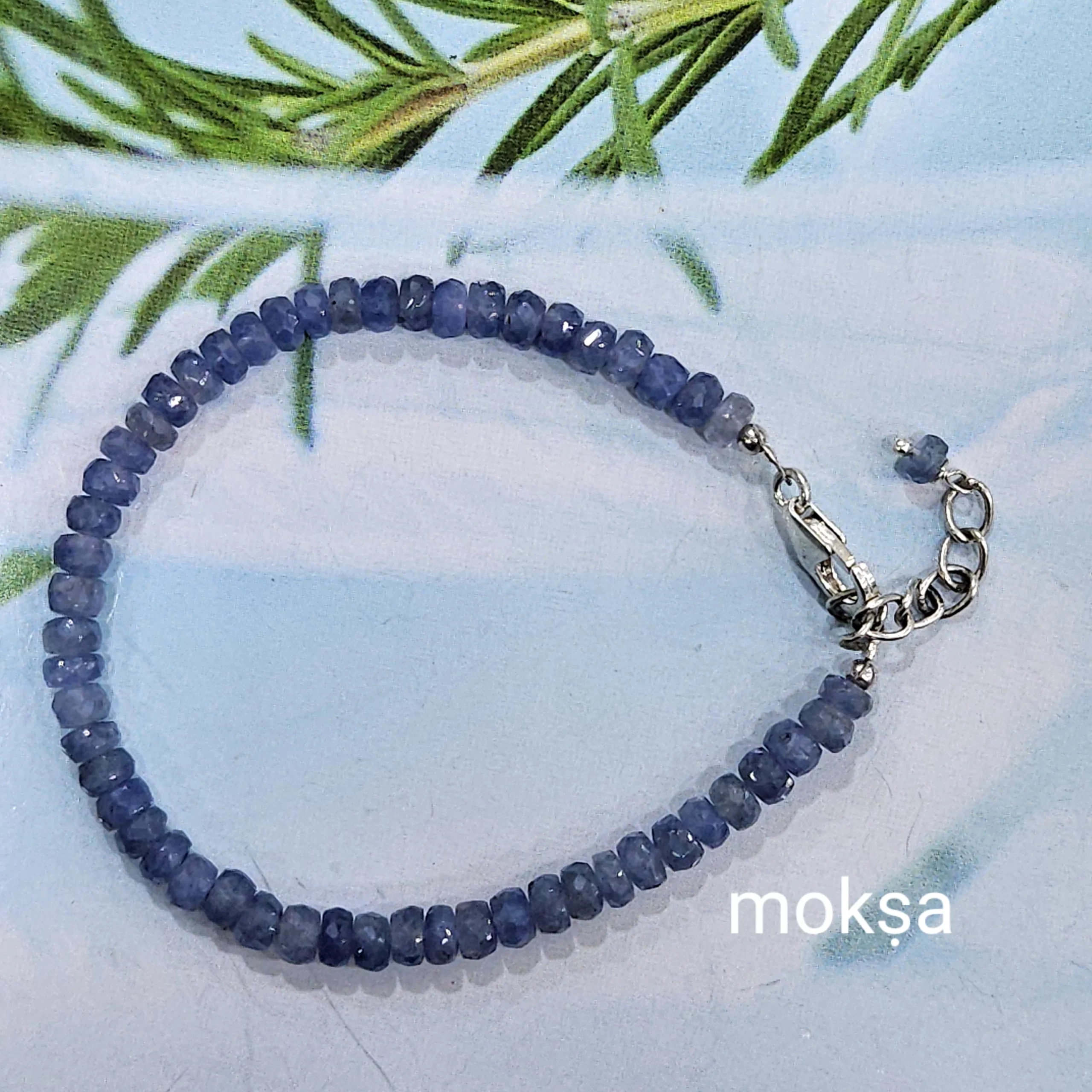 Sapphire on sale stone bracelet